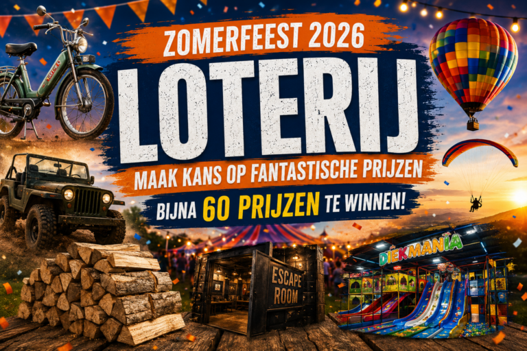 Loterij Zomerfeest: van ballonvaart tot rit op een Zündapp